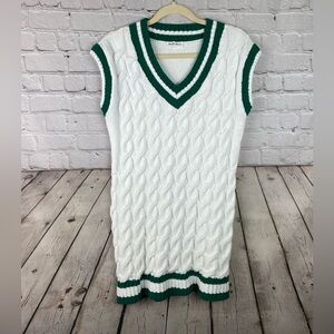 Derek Heart Preppy Academia Sleeveless Soft Sweater Dress Size Small NWOT
